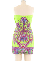 Gianni Versace Istante Baroque Strapless Dress Dress arcadeshops.com