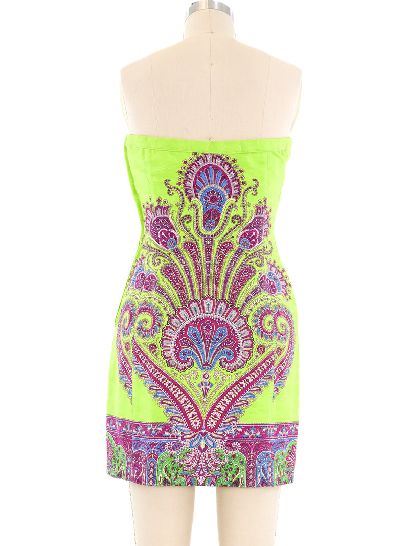 Gianni Versace Istante Baroque Strapless Dress Dress arcadeshops.com