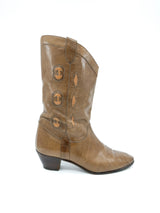 Gucci Brown Leather Western Boots, 40 Accessory arcadeshops.com