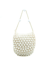 1960's Ivory Gumball Beaded Bag Accessory arcadeshops.com
