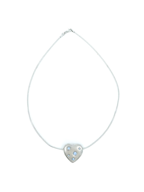 Yves Saint Laurent Heart Pendant Necklace Accessory arcadeshops.com