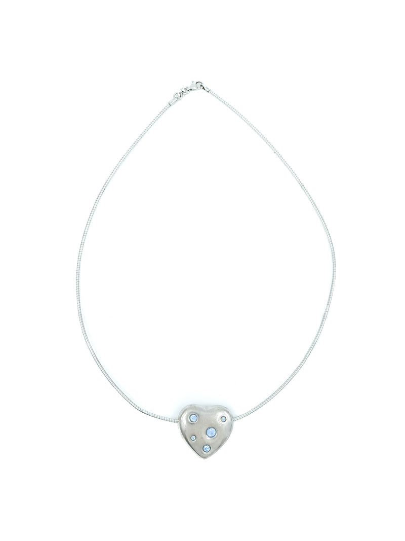 Yves Saint Laurent Heart Pendant Necklace Accessory arcadeshops.com