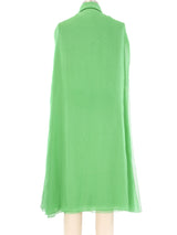 Galanos Layered Silk Shift Dress Dress arcadeshops.com