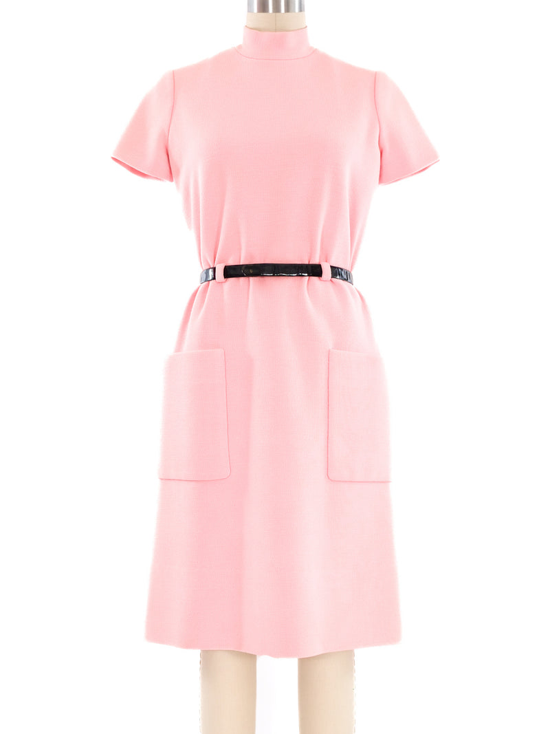 Norman Norell Belted Wool Dress Dress arcadeshops.com