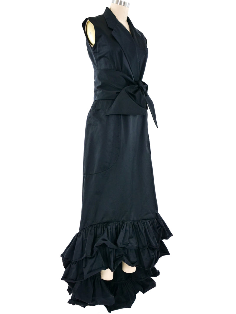 2010 Yves Saint Laurent Tuxedo Gown Dress arcadeshops.com