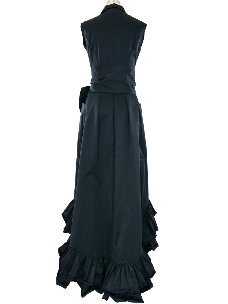 2010 Yves Saint Laurent Tuxedo Gown Dress arcadeshops.com