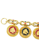 Escada Roman Horse Charm Bracelet Jewelry arcadeshops.com