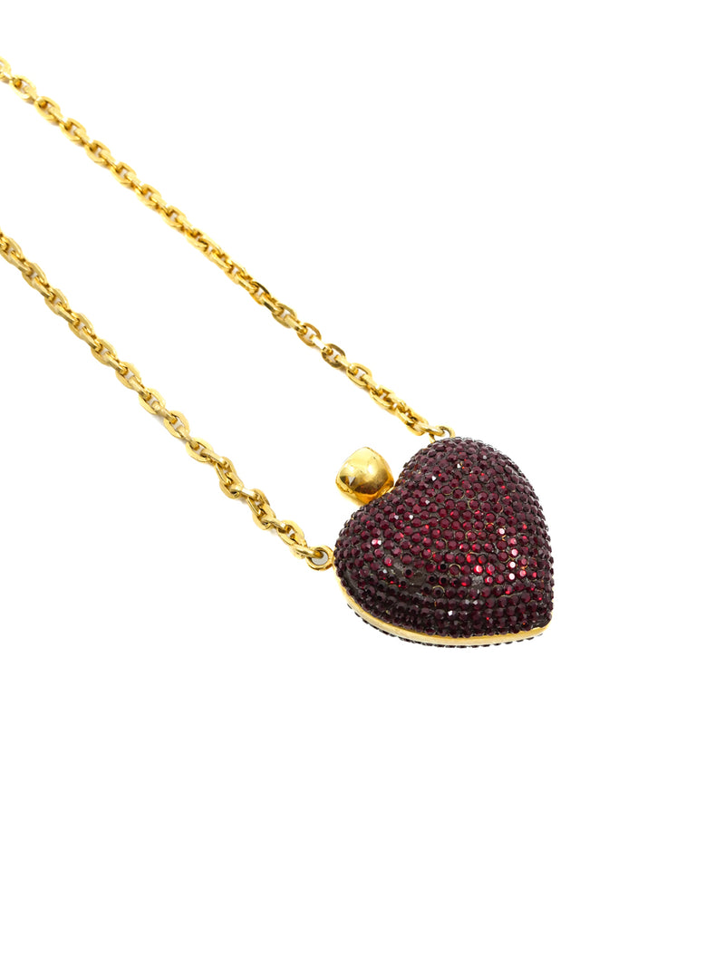Judith Leiber Layered Heart Pendant Necklace Jewelry arcadeshops.com