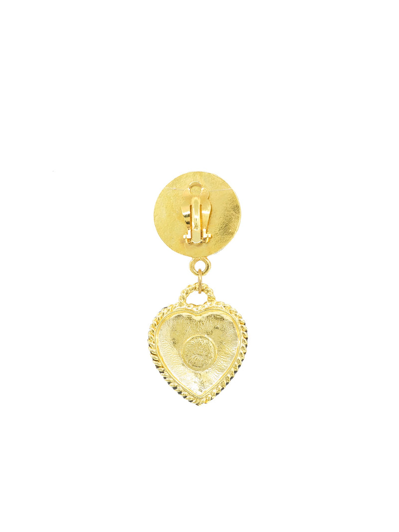 Moschino Pearl Heart Earrings Jewelry arcadeshops.com