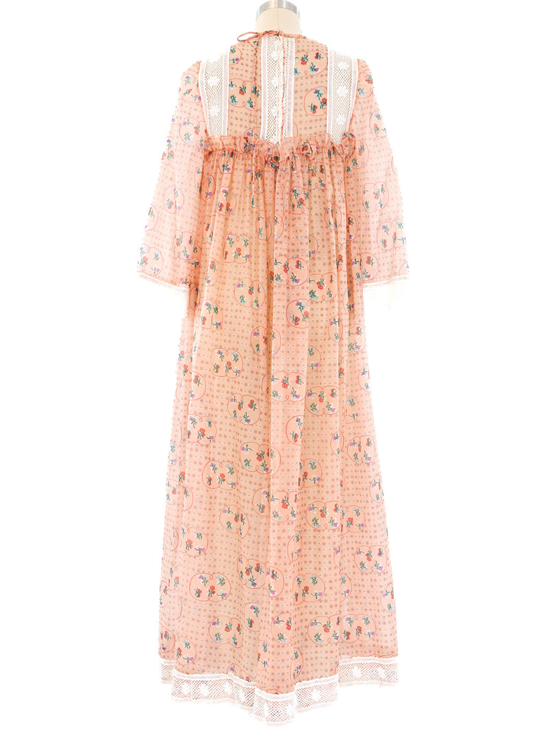 Floral Printed Chiffon Maxi Dress Dress arcadeshops.com