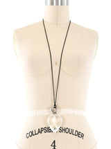 Patricia Von Musulin Lucite Heart Pendant Necklace Accessory arcadeshops.com