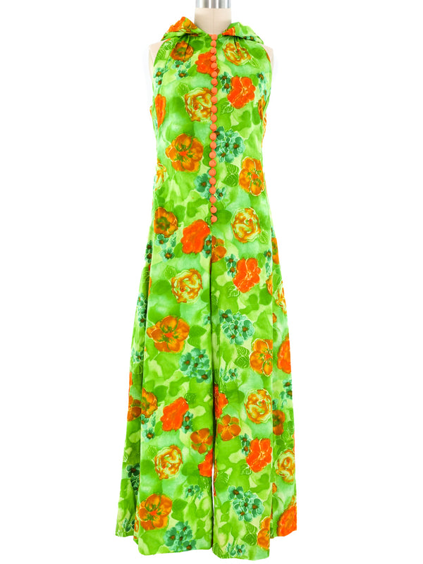 Lilly Pulitzer Hooded Floral Playsuit Jumpsuit arcadeshops.com