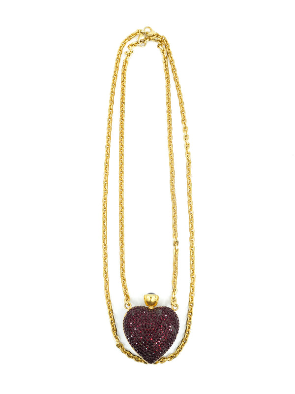 Judith Leiber Layered Heart Pendant Necklace Jewelry arcadeshops.com
