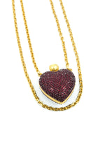 Judith Leiber Layered Heart Pendant Necklace Jewelry arcadeshops.com