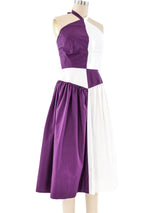 Adele Simpson Colorblock Halter Dress Dress arcadeshops.com