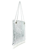 Whiting and Davis Metal Mesh Fringed Bag Accessory arcadeshops.com