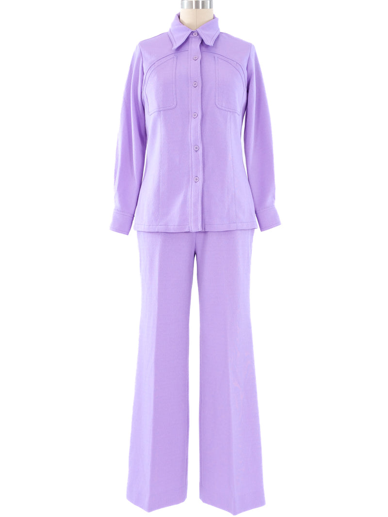 1970's Lavender Pant Suit Suit arcadeshops.com