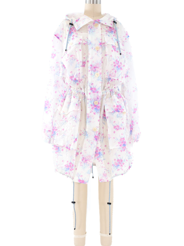 Dries Van Noten Wrinkle Textured Drawstring Parka Jacket arcadeshops.com