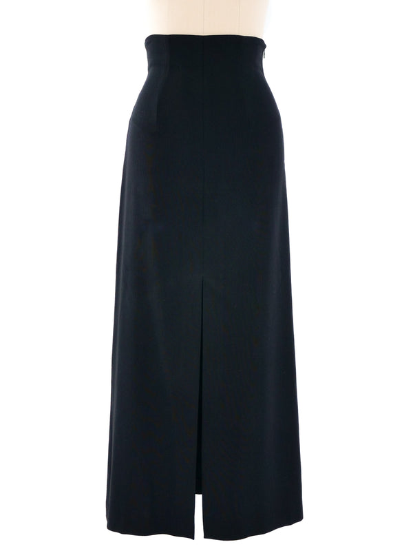 Plein Sud Black Maxi Skirt Bottom arcadeshops.com