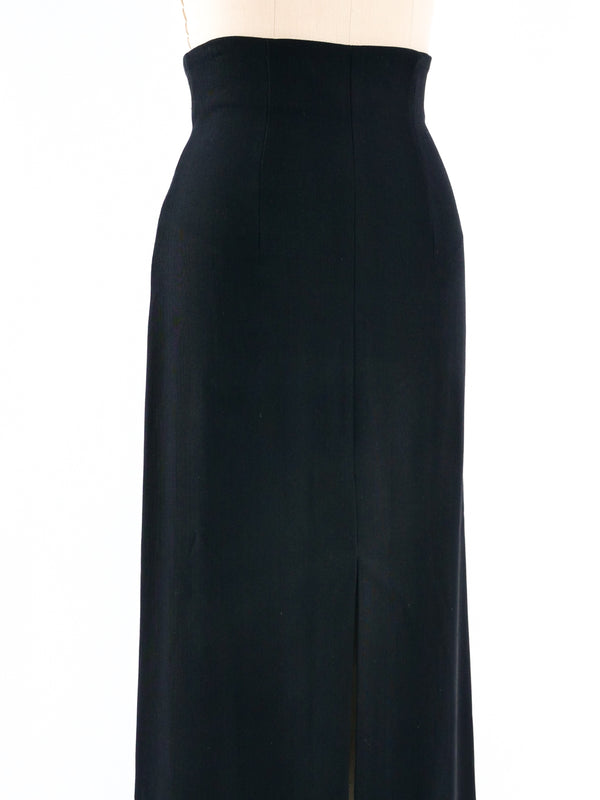 Plein Sud Black Maxi Skirt Bottom arcadeshops.com