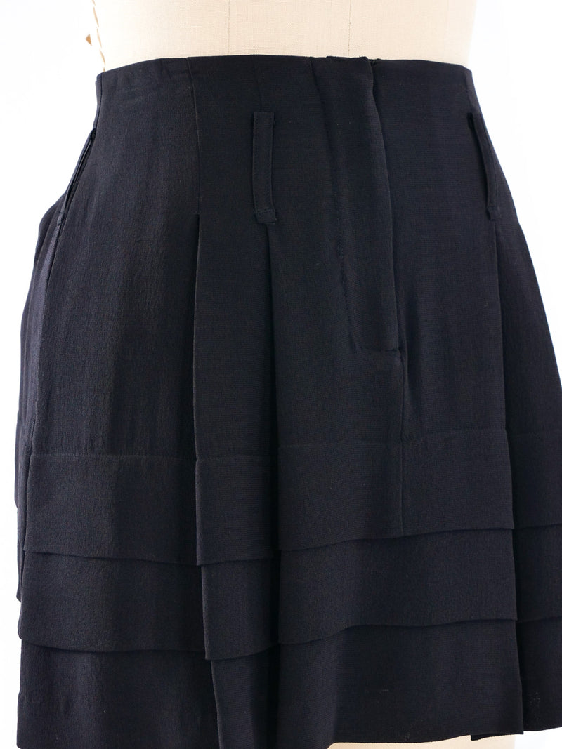 Balenciaga Tiered Mini Skirt Bottom arcadeshops.com