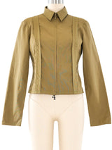 Alberta Ferretti Inside Out Zip Front Jacket Jacket arcadeshops.com