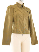 Alberta Ferretti Inside Out Zip Front Jacket Jacket arcadeshops.com