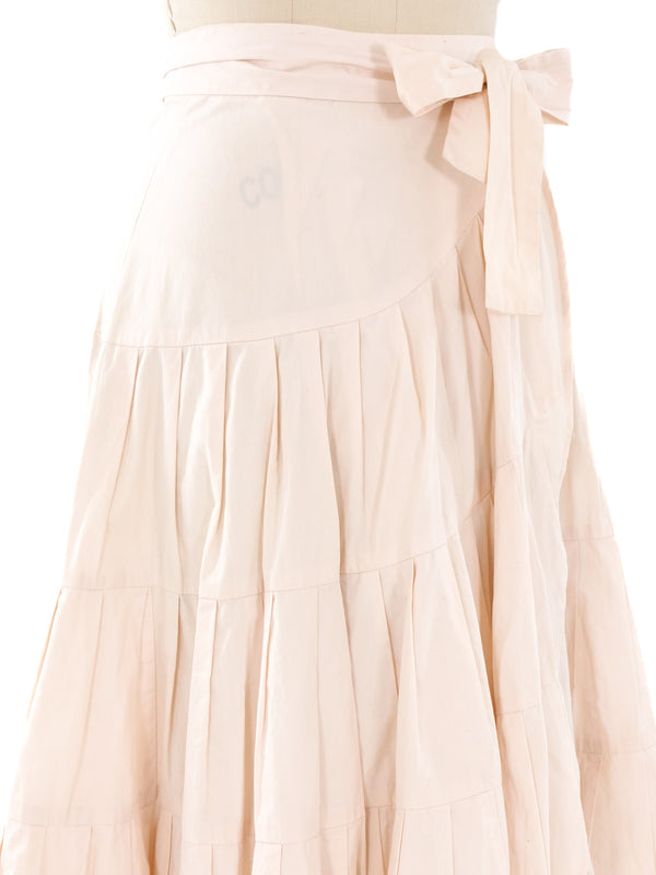 Norma Kamali Ruffled Wrap Skirt Bottom arcadeshops.com