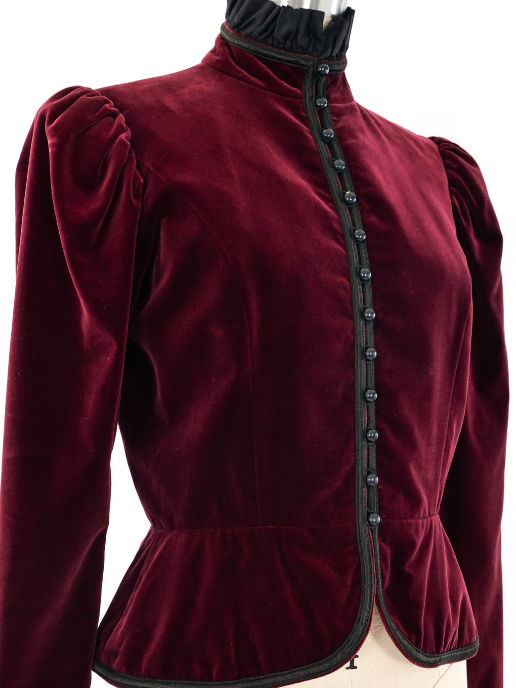 YVES SAINT LAURENT Rive Gauche Burgundy Jacket