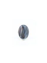 Banded Agate Sterling Statement Ring Jewelry arcadeshops.com