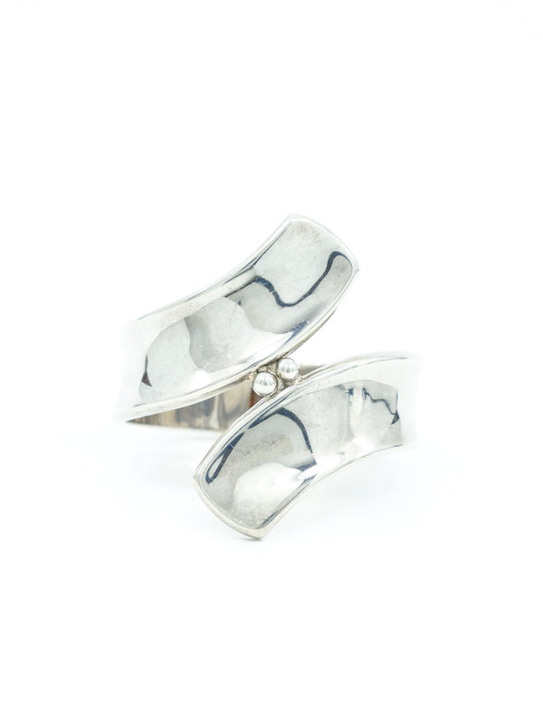 Sterling Swirl Clamper Cuff Jewelry arcadeshops.com