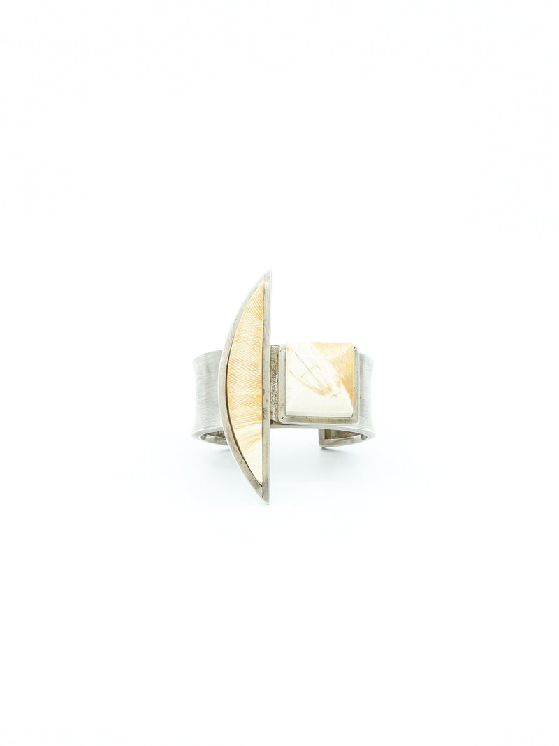 Buddy Lee Sterling Silver Fossil Cuff Jewelry arcadeshops.com