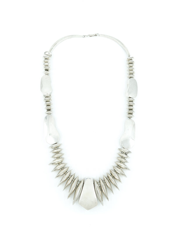 Sterling Silver Beaded Necklace Jewelry arcadeshops.com