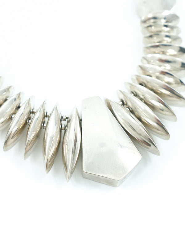 Sterling Silver Beaded Necklace Jewelry arcadeshops.com