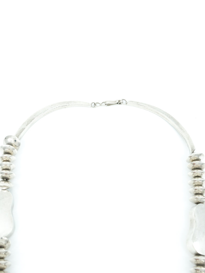 Sterling Silver Beaded Necklace Jewelry arcadeshops.com