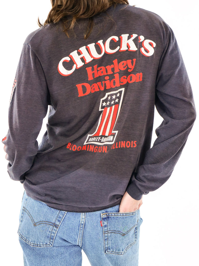 Harley Davidson Long Sleeve Tee T-SHIRT arcadeshops.com