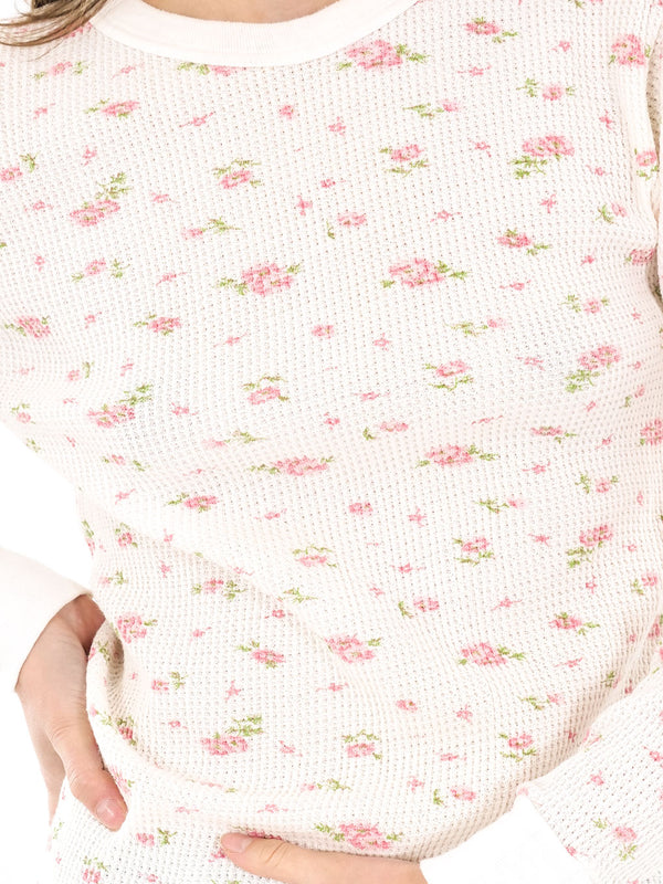 Floral Printed Thermal T-SHIRT arcadeshops.com