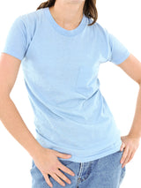 Light Blue Blank Pocket Tee T-shirt arcadeshops.com