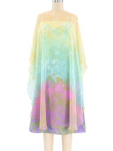 Lillie Rubin Printed Caftan Dress Ensemble Dress arcadeshops.com