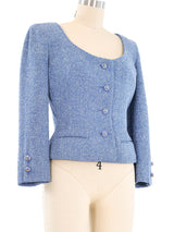 Valentino Cropped Tweed Jacket Jacket arcadeshops.com