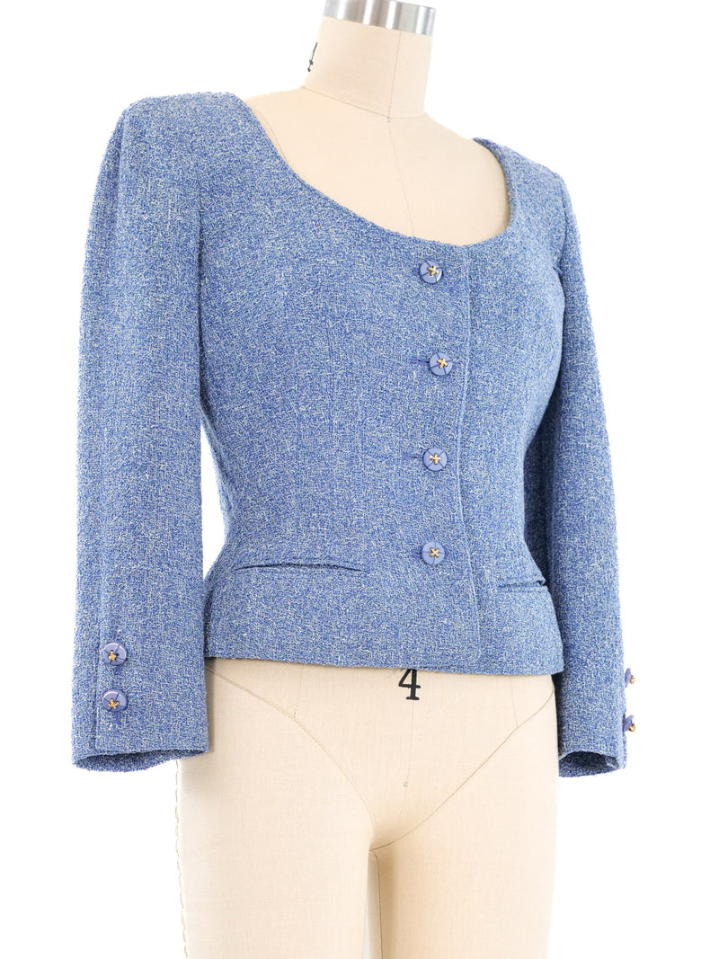 Valentino Cropped Tweed Jacket Jacket arcadeshops.com