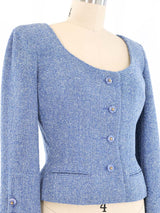 Valentino Cropped Tweed Jacket Jacket arcadeshops.com