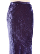 Emanuel Ungaro Velvet Asymmetrical Hem Skirt Bottom arcadeshops.com