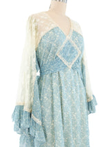 Gunne Sax Floral and Lace Dress Dress arcadeshops.com