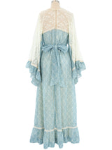Gunne Sax Floral and Lace Dress Dress arcadeshops.com