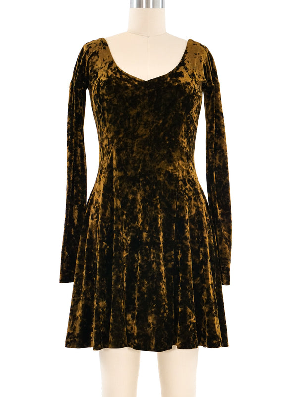 Betsey Johnson Crushed Velvet Mini Dress Dress arcadeshops.com