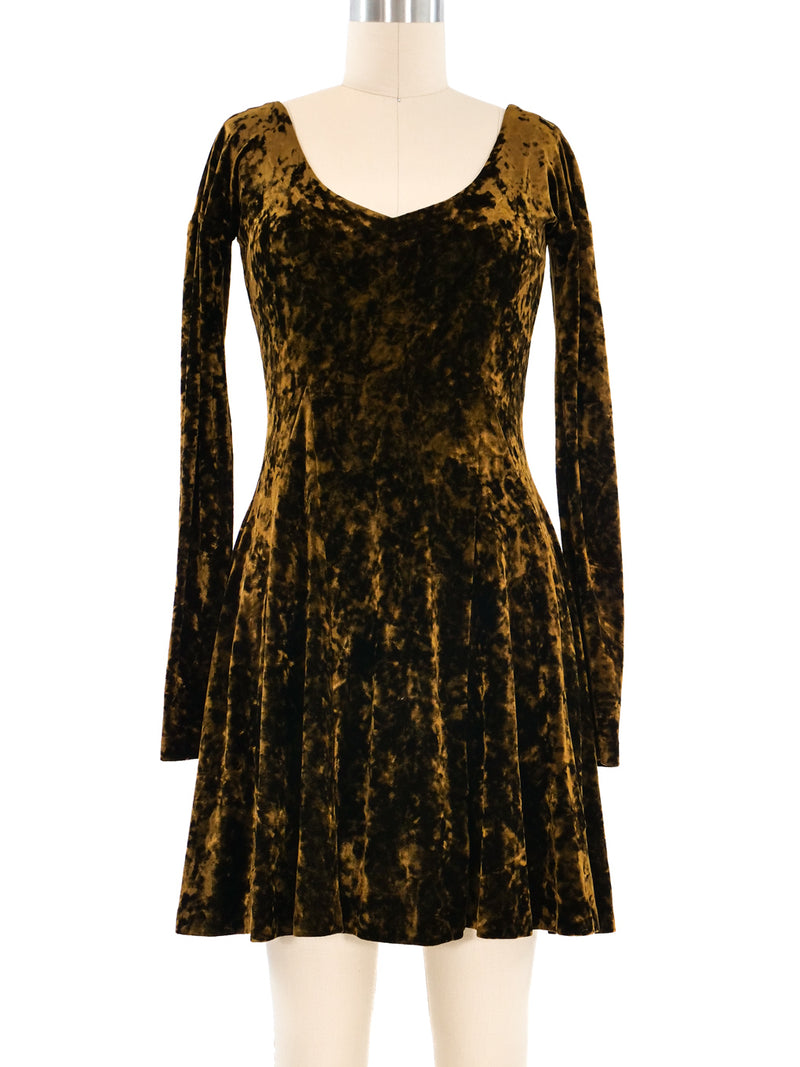 Betsey Johnson Crushed Velvet Mini Dress Betsey Johnson Crushed Velvet Mini Dress