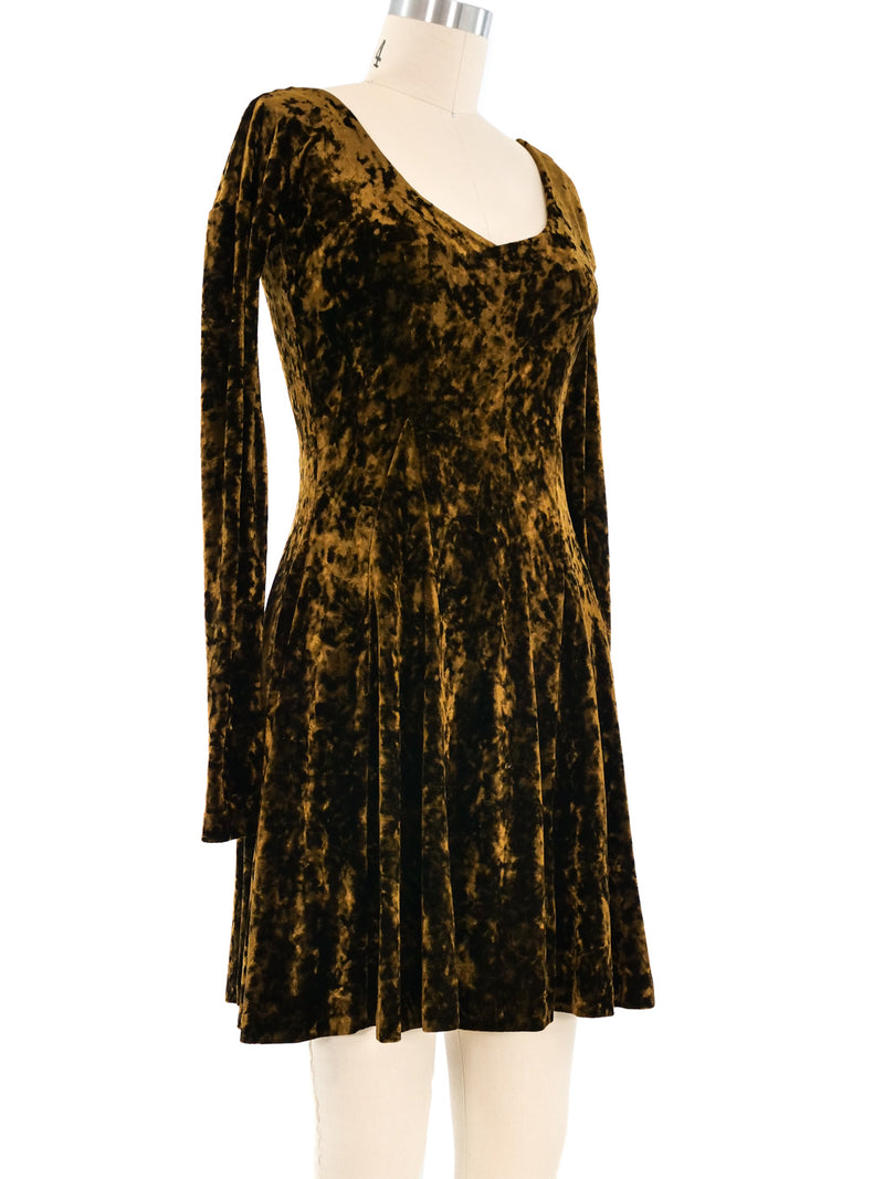 Betsey Johnson Crushed Velvet Mini Dress Betsey Johnson Crushed Velvet Mini Dress
