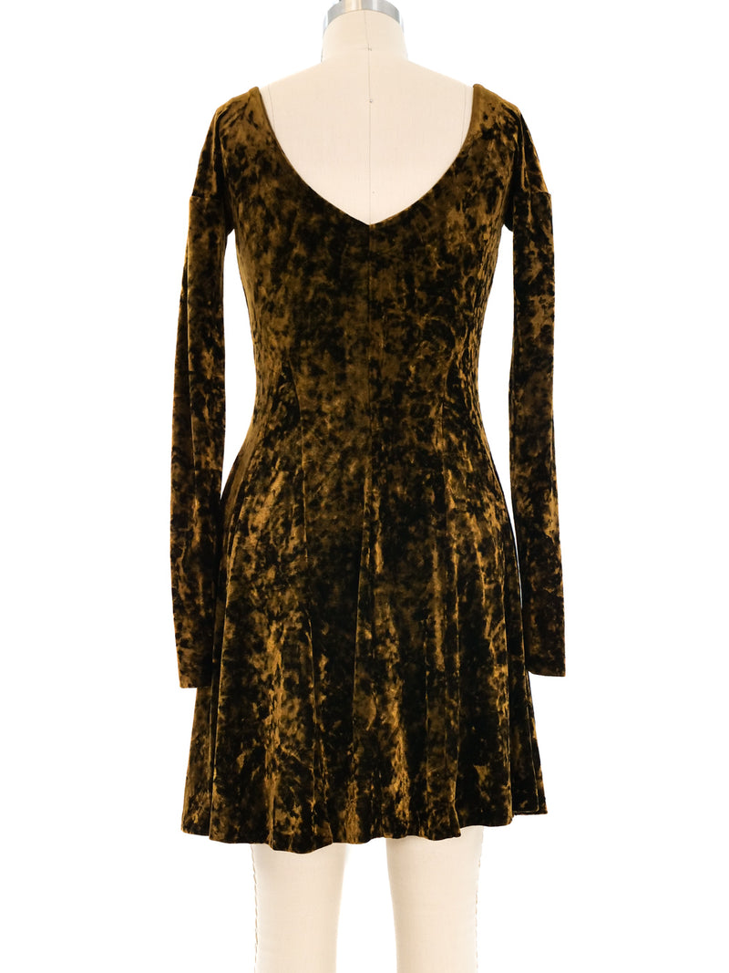 Betsey Johnson Crushed Velvet Mini Dress Betsey Johnson Crushed Velvet Mini Dress