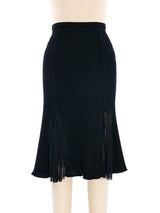 Jean Paul Gaultier Knit and Mesh Skirt Bottom arcadeshops.com